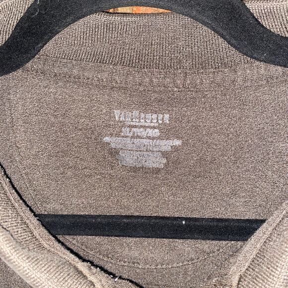 Van Heusen Brown Knit Pullover Collared Rugby Polo Sweater Men's Size XL - Picture 3 of 4